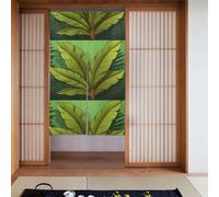 YYHWHJDE Tropical Banana Leaf Prints Door curtain partition splicing privacy protection suitable for kitchen, bathroom, room 34x56in
