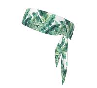 YYHWHJDE tropical banana palm leaves Prints Sports Double-Sided Headscarf Quick Drying, Moisture Wicking for Women, Girls, and Men