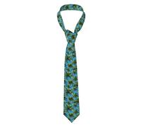 YYHWHJDE tropical palm tree Prints Men's tie classic style suit cravat suitable for holidays and work