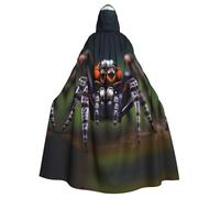 YYHWHJDE Tropical rainforest spiders Pattern Halloween Adult Hooded Cloak for various party and carnival settings