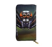 YYHWHJDE Tropical Rainforest Spiders Picture Quality Leather Long Clutch Wallet Designed for Fashion Girls and Women Stylish 7.48 x 4.13 in