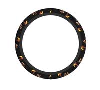 YYHWHJDE Turkey in The Clover Prints Quality Steering Wheel Grip - Quality Neoprene Cover for Universal Vehicle Protection