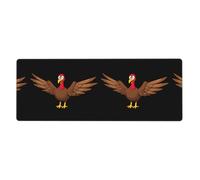 YYHWHJDE Turkey Spreading Its Wings Picture Extra Large Mouse Pad, Computer Office Anti Slip Gaming Keyboard Thickened Version 12x31.5in