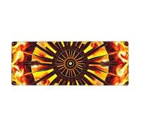 YYHWHJDE Turning The Flame Prints Extra Large Mouse pad Mousepad 12x31.5in for Office Gaming Learning