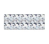 YYHWHJDE Turtle Octopus Pattern Ocean Theme Mouse Pad 12x31.5in
