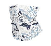 YYHWHJDE Turtle Octopus Pattern Ocean Theme Prints Multifunctional Sport Headband: The Great Adventure Throw for Hiking, Biking & More!
