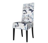 YYHWHJDE Turtle Octopus Pattern Ocean Theme Prints Protection Cover for Dining Chair - Stretch Slipcovers for a Fresh, Refreshed Dining Room Look!
