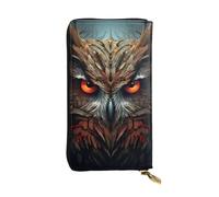 YYHWHJDE Twin Peaks Owl Picture Leather long clutch wallet Designed for fashion girls and women stylish and personalized 7.48 x 4.13 in, Black, One Size