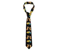YYHWHJDE Two cats playing with balloons Pattern Men's Necktie for Business, Daily Wear, Work, Birthdays, Weddings, Parties, Banquets Easy Care 57X3.1 In