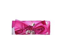 YYHWHJDE Two Pink Roses Prints Baby Bow Headband - Soft & Stretchy Newborn Accessory for Photo Shoots & Baby Showers