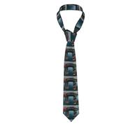 YYHWHJDE Undersea Architecture Pattern Men's Necktie for Business, Daily Wear, Work, Birthdays, Weddings, Parties, Banquets Easy Care 57X3.1 In