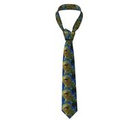 YYHWHJDE Unicorn In The Distance Pattern Men's Necktie for Business, Daily Wear, Work, Birthdays, Weddings, Parties, Banquets Easy Care 57X3.1 In