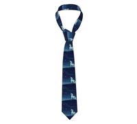 YYHWHJDE Unicorn Under The Stars Pattern Men's Necktie for Business, Daily Wear, Work, Birthdays, Weddings, Parties, Banquets Easy Care 57X3.1 In
