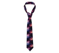 YYHWHJDE universe galaxy outer space Prints Men's tie classic style suit cravat suitable for holidays and work