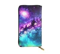 YYHWHJDE Universe Galaxy Star Space Picture Quality Leather Long Clutch Wallet Designed for Fashion Girls and Women Stylish 7.48 x 4.13 in