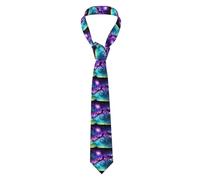 YYHWHJDE Universe Galaxy Star Space Prints Men's tie classic style suit cravat suitable for holidays and work