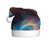 YYHWHJDE universe space nebul Prints Christmas Hat for Adult Making It a Fun and Durable Gift for Men and Women