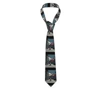 YYHWHJDE Urban Architecture Pattern Men's Necktie for Business, Daily Wear, Work, Birthdays, Weddings, Parties, Banquets Easy Care 57X3.1 In
