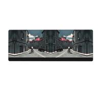 YYHWHJDE Urban Architecture Prints Extra Large Mouse pad Mousepad Computer Office Gaming Keyboard Thickened Version 12x31.5in
