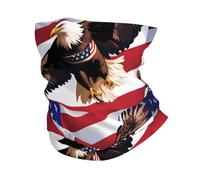 YYHWHJDE USA Patriotic Eagle with American Flag Prints Multifunctional Sport Headband - Seamless Throw for Hiking, Cycling & Outdoor Adventures!