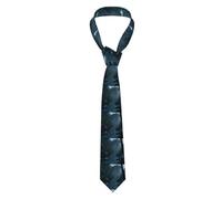YYHWHJDE Valley Lakeside Home Pattern Men's Necktie for Business, Daily Wear, Work, Birthdays, Weddings, Parties, Banquets Easy Care 57X3.1 In