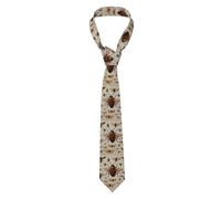 YYHWHJDE Various insects Prints Men's Necktie - Premium Polyester Fiber Tie for Business, Daily Life, and Special Occasions