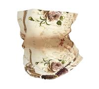 YYHWHJDE Vintage Paris Eiffel Tower Butterfly Prints Multifunction Sport Headwear - Seamless Throw for Hiking, Cycling & Beach Adventures