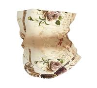 YYHWHJDE Vintage Paris Eiffel Tower Butterfly Prints Multifunctional Sport Headband - Seamless Breathable Neck Gaiter for Running, Cycling, Hiking, and Outdoor Activities