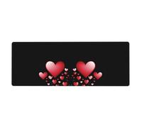 YYHWHJDE Warming Happiness Prints Extra Large Mouse pad Mousepad 12x31.5in for Office Gaming Learning