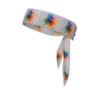 YYHWHJDE watercolor and ink splash Pattern Sports headscarf, sweat absorbing and breathable, motion headband, double-sided kerchief