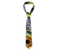 YYHWHJDE Waterfall Views Picture Men's Necktie - Soft and Durable Polyester Fiber Tie for Business and Special Occasions