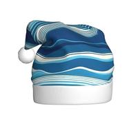 YYHWHJDE Waves In The Sea Prints Christmas Hat for Adult Making It a Fun and Durable Gift for Men and Women