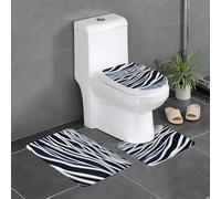YYHWHJDE Waves Turbulent Picture Three Piece Set of Bathroom Floor mats, Bathroom Shower mats, Anti Slip Quick Drying