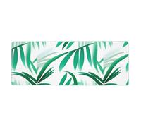 YYHWHJDE White And Emerald Pattern Extra Large Mouse Pad, Computer Office Anti Slip Gaming Keyboard Thickened Version 12x31.5in