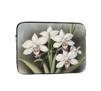 YYHWHJDE White Bell Orchid Prints Protective Shockproof Portable Laptop Sleeve Case 13 inch for Men and Women Business Travel, and Office Daily Use