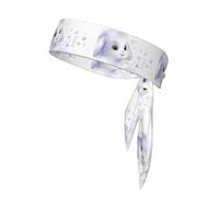 YYHWHJDE White Cartoon Bunny Pattern Sports Double-Sided Headscarf Quick Drying, Moisture Wicking for Women, Girls, and Men