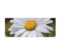 YYHWHJDE White Daisy Picture Extra Large Mouse Pad, Computer Office Anti Slip Gaming Keyboard Thickened Version 12x31.5in