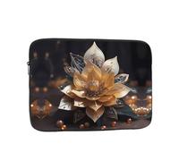 YYHWHJDE White Delicate Lotus Flower Prints Protective Shockproof Portable Laptop Sleeve Case 17 inch for Men and Women Business Travel, and Office Daily Use