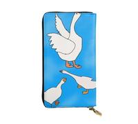 YYHWHJDE White Goose House Printing Quality Leather Long Clutch Wallet Designed for Fashion Girls and Women Stylish 7.48 x 4.13 in