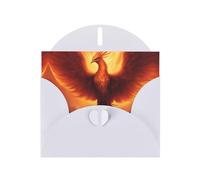 YYHWHJDE White Greeting Card beautiful phoenix Prints for Christmas, Children's Birthday, Valentine's Day, and Party Invitation