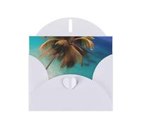 YYHWHJDE White Greeting Card Caribbean Islands Prints for Christmas, Children's Birthday, Valentine's Day, and Party Invitation