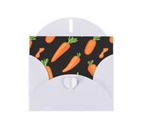 YYHWHJDE White Greeting Card Carrot Display Pattern Perfect for Valentine's Day, Wedding Anniversary & Party Invitations