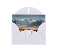 YYHWHJDE White Greeting Card Cattle On The Prairie Pattern Perfect for Valentine's Day, Wedding Anniversary & Party Invitations