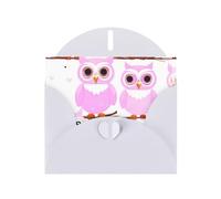 YYHWHJDE White Greeting Card Cute owl Prints for Christmas, Children's Birthday, Valentine's Day, and Party Invitation