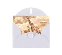 YYHWHJDE White Greeting Card Giraffe mother and child Pattern for Christmas, Children's Birthday, Valentine's Day, and Party Invitation