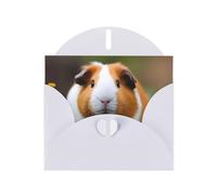 YYHWHJDE White Greeting Card Guinea Pigs Pattern for Christmas, Children's Birthday, Valentine's Day, and Party Invitation