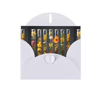 YYHWHJDE White Greeting Card IVF cultivation Pattern for Christmas, Children's Birthday, Valentine's Day, and Party Invitation