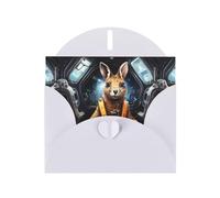 YYHWHJDE White Greeting Card Koala in the spaceship Pattern Perfect for Valentine's Day, Wedding Anniversary & Party Invitations
