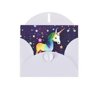 YYHWHJDE White Greeting Card One-horse star Pattern for Festive Birthday Party Invitation