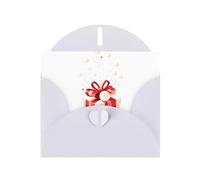 YYHWHJDE White Greeting Card Pearls In Gift Box Picture for Festive Birthday Party Invitation